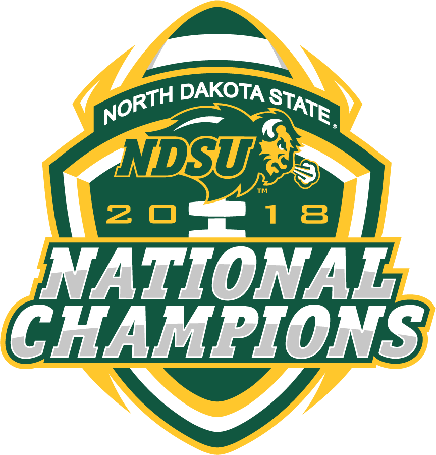 North Dakota State Bison 2018 Champion Logo DIY iron on transfer (heat transfer)